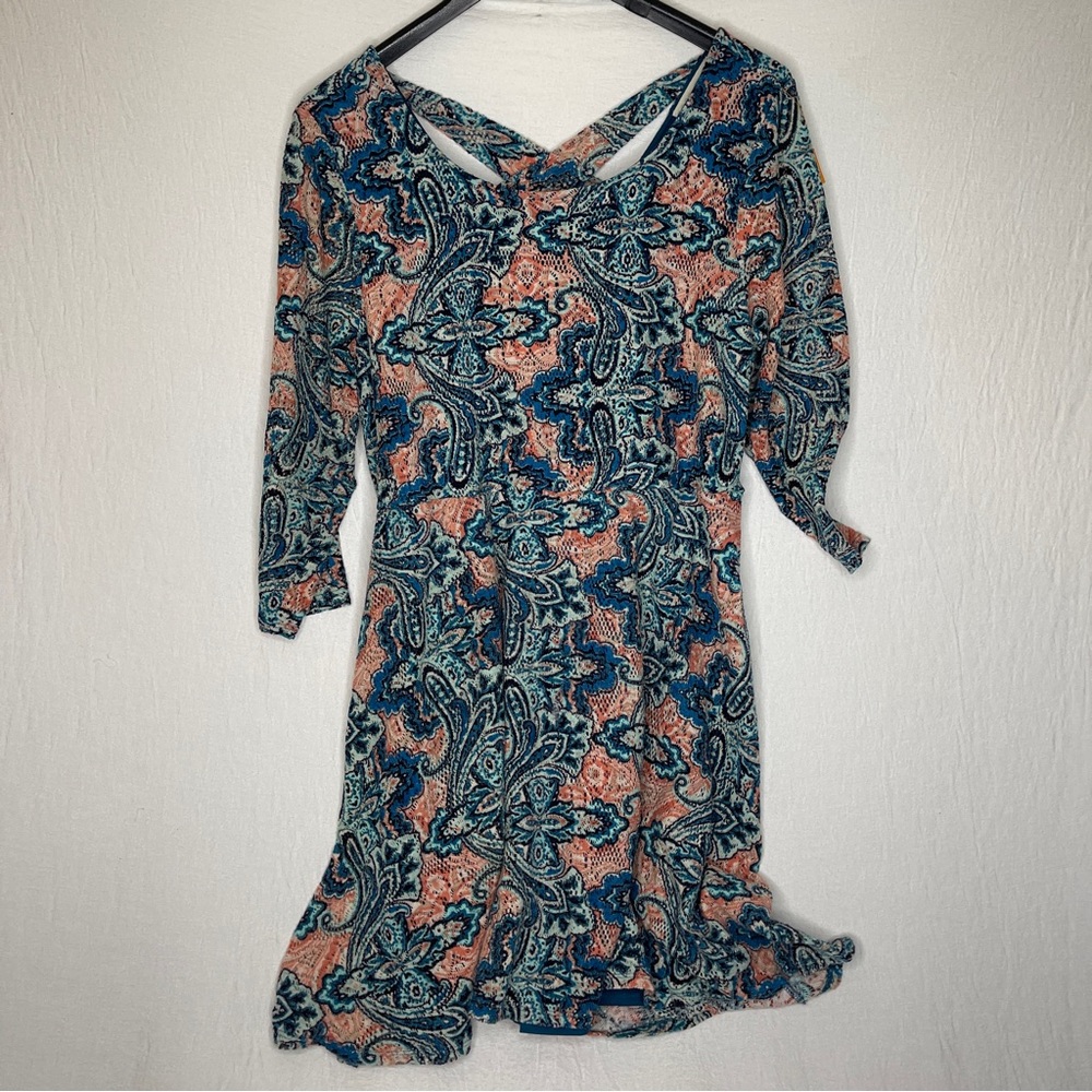 Forever 21 Dress Size 2X Women’s Multi Colored  Bohemian-Inspired Paisley Print